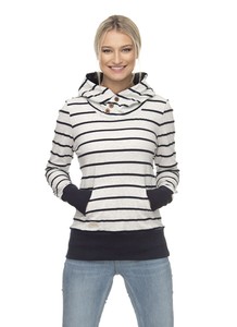 Ragwear Sudadera de Mujer Chelsea Rayas Beige / Azul Marino M | eBay