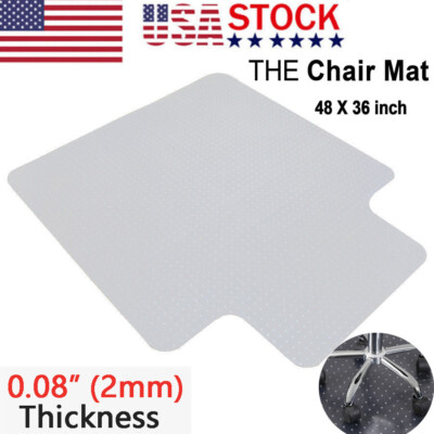 #ad #ad 36quot;x48quot; Office Chair Mat Computer Desk Chair Mat for Carpet Floor w Extended Lip $24.98