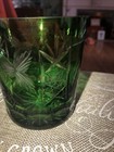 Vintage Nachtman Bleikristall Emerald Green Traube Crystal Rock Glass — photo 3