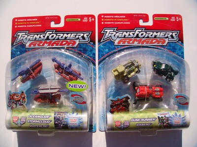 2002 OPENED INSIDE OF CARDS TRANSFORMERS ARMADA SEA AND ADVENTURE MINICON TEAMS
