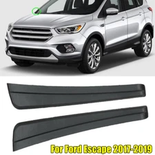 For Ford Escape 2017-2019 Pair Front Windshield Outer Trim Pillar Molding Black