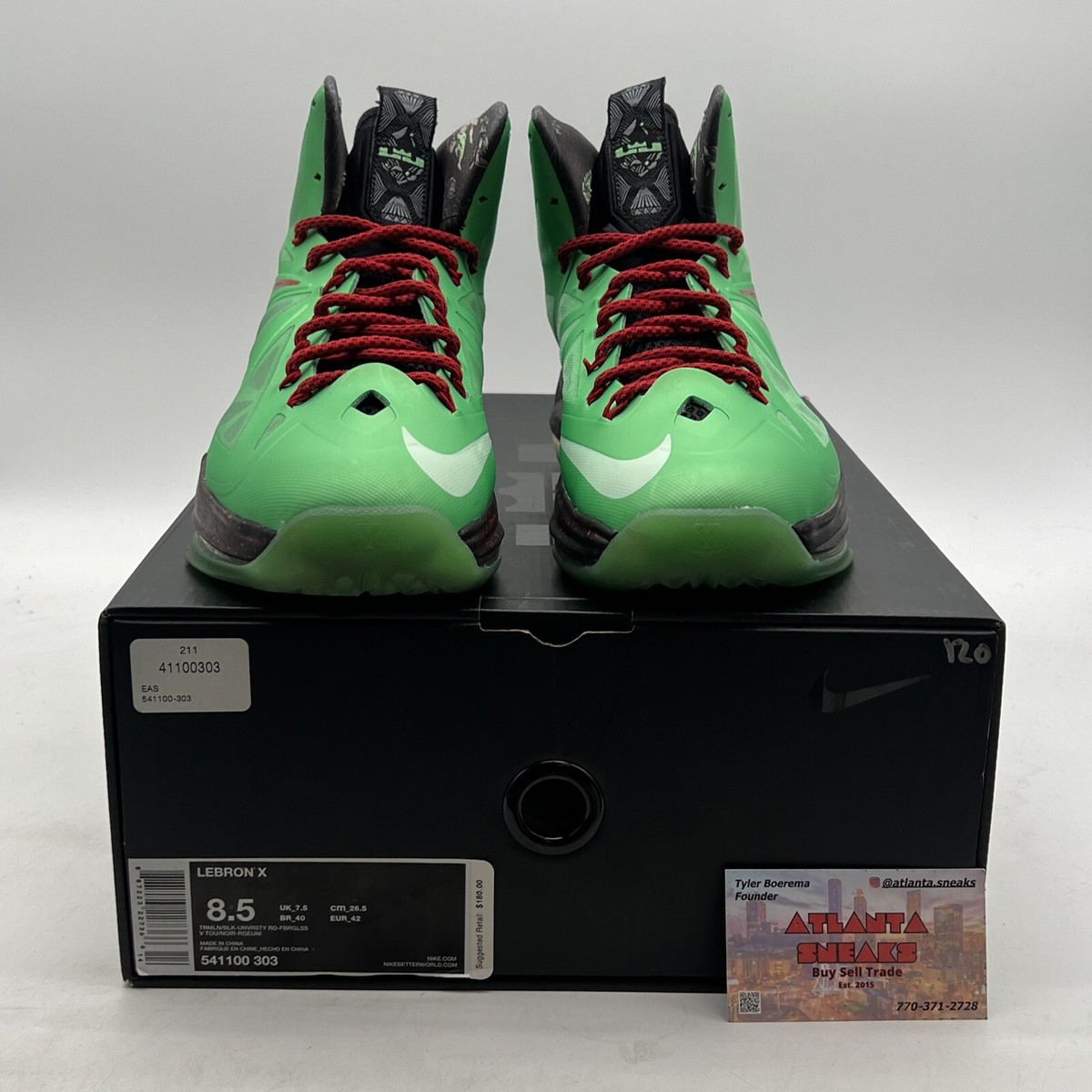 Size 8.5 - Nike LeBron 10 Cutting Jade (541100-303) 887223227366| eBay