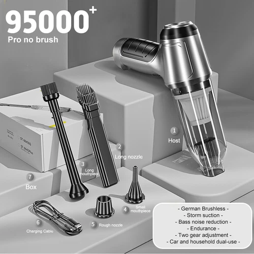 95000PA Cordless Hand Held Vacuum Cleaner Mini Portable Car Auto Home Wireless