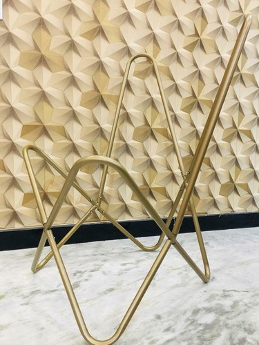 Handmade Lounge Accent Butterfly Chair BKF Folding Golden Frame Relax Arm Chair - Picture 5 of 12