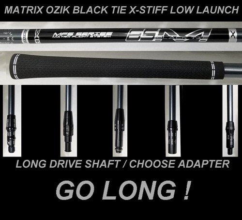 Matrix LONG DRIVE Black Tie 65X Low Launch Driver Shaft X-Stiff Choose adapter - Afbeelding 1 van 15