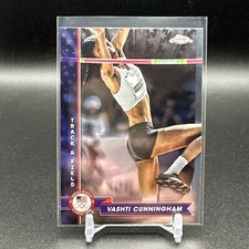 2024 Topps Chrome US Olympics Base #30 Vashti Cunningham - Track & Field