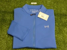 Peter Millar Womens Katy Full-Zip Layer Golf Jacket NGLA Logo Blue Small