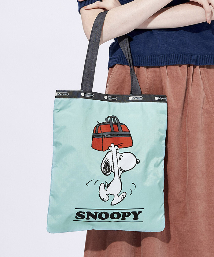 LeSportsac x PEANUTS SNOOPY's Favorite Bag Emerald Tote from