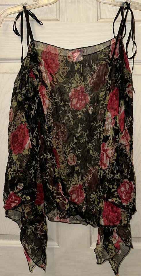 Blusa floral transparente Nolita talla pequeña para dama Foto 4 de 4