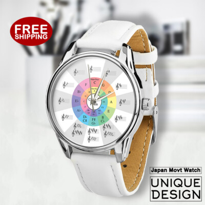 Circle of Fifths Colorful Watch | Men Women Music Theory | Minor Major Notes 