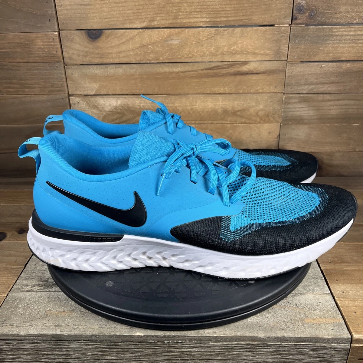 Nike Odyssey React 2 Flyknit Shoes Mens Size 10.5 Blue Running Comfort Walking Nike Odyssey React 2 Flyknit Blue Lagoon for Sale  main image 3