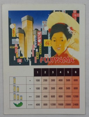 珍品E.YAZAWA COMPANY Hotel message board MB VTG 1996 FUJIYAMA TITLE DEEDS HOTELS HOTEL BOARD GAME PART | eBay