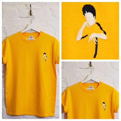 bruce lee shirt yellow