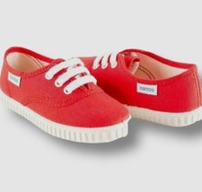  35 Namoo Kid's Unisex Red Lace Sneakers Shoes Size US 4 yr/EU 27