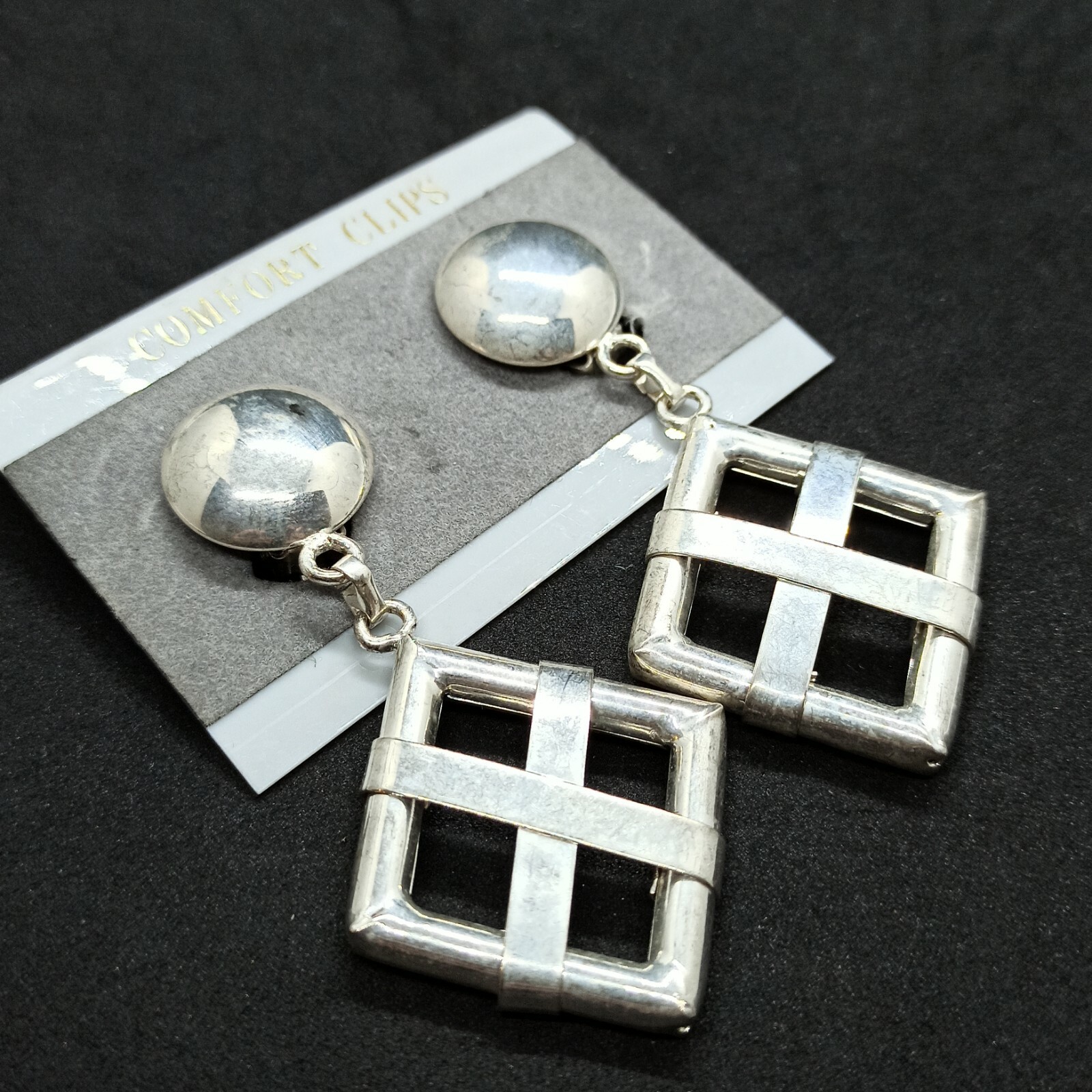 Authentic Vintage Large Long Statement Earrings C… - image 2