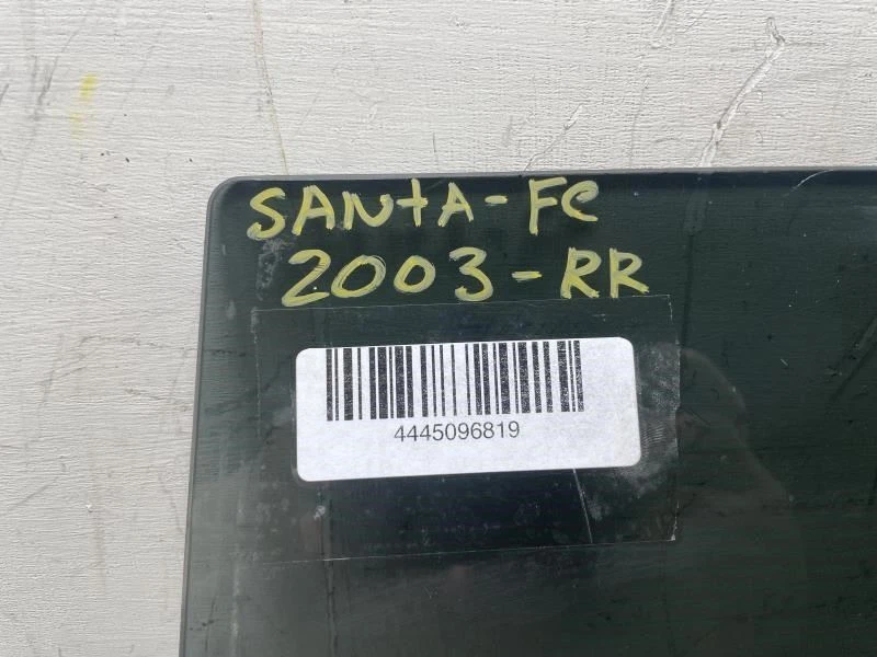 2003 HYUNDAI SANTA FE VIDRO PORTA TRASEIRA DIREITA PASSAGEIRO LATERAL FABRICANTE DE EQUIPAMENTO ORIGINAL+ - Imagem 2 de 4