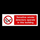 Smoke Detectors Plastic Sign OR Sticker - A6 A5 A4 (PS37)