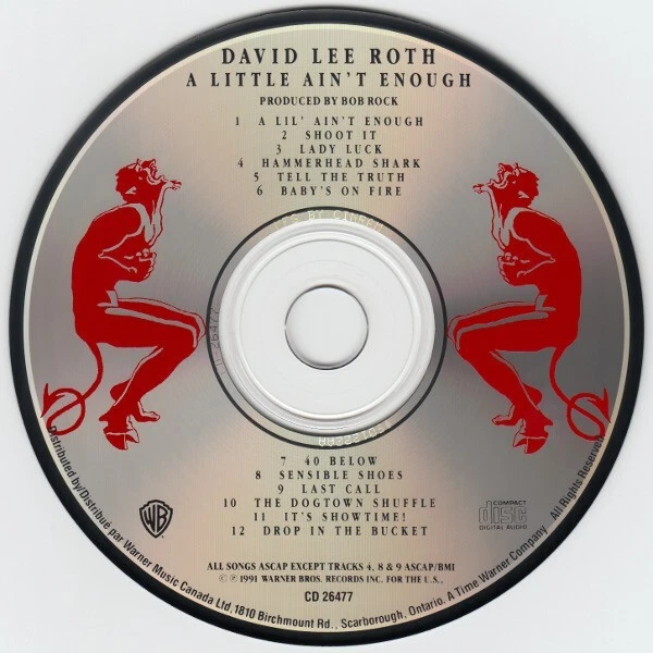 David Lee Roth - A Little Ain't Enough (1991) US hard rock CD Warner Canada MINT - Bild 3 von 3
