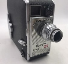 Keystone magazine K-40 8mm camera w/ Wollensak lens Vintage RARE