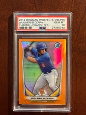 2014 Bowman Prospects Wuilmer Becerra Chrom-Orange Ref BCP96 PSA 10 PSA 27356743