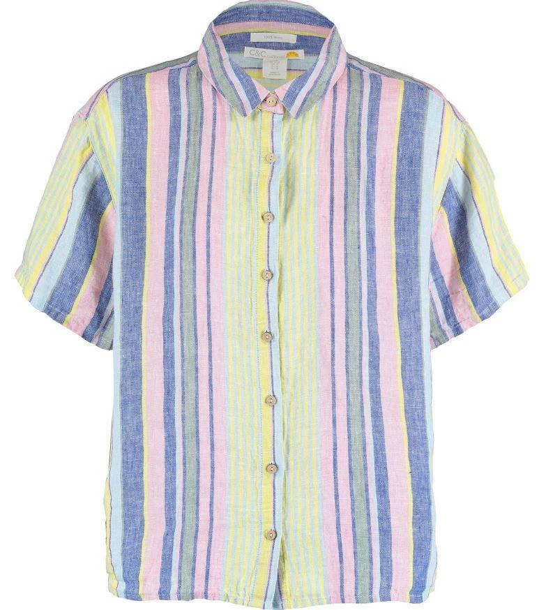 C & C California shirt short sleeve oversized 100% Linen - Image 2 of 4