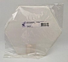 🎨 Seidenmalerei: FENSTERBILD 6-Eck/Wabe Ø 20 cm, 100% Seide weiß "IDEEN" - OVP