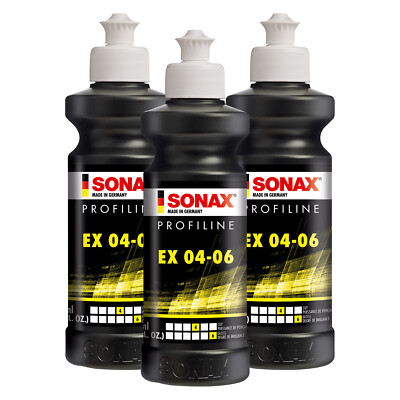 SONAX 3x 250 ml PROFILINE EX 04-06 Profi Lackpolitur Kratzerentfernung 02421410