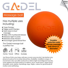 Lacrosse Trigger Point Massage Ball Silicone Lacrosse Ball for Back Neck 