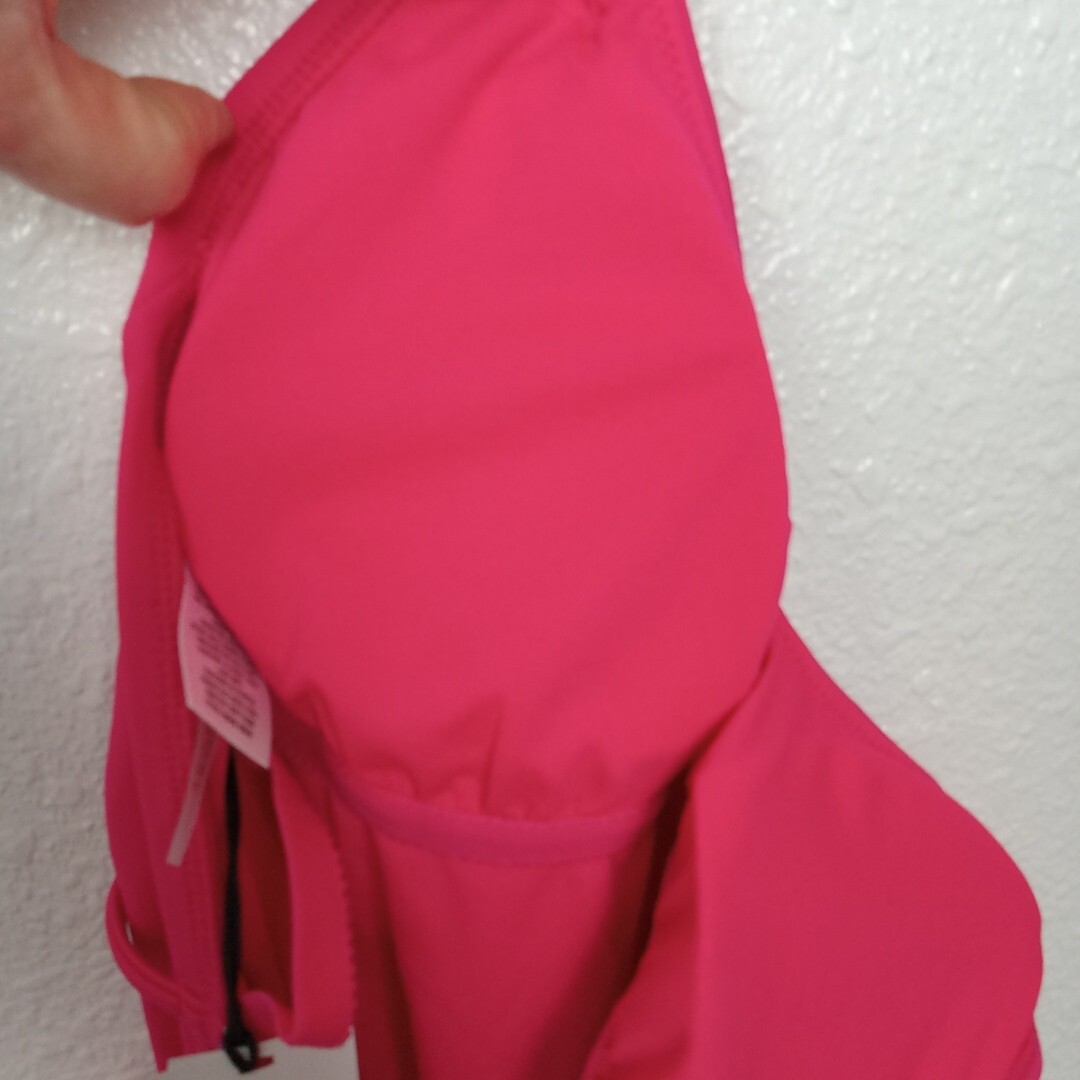 Shade & Shore Bathing Suit S 4-6 Pink High Leg Cheeky One Piece Swimwear NWT