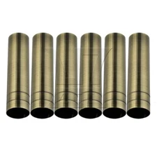 6x Candle Covers Sleeves Crystal Chandelier Socket Cover 25*100mm Bronze
