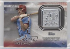 2021 Topps 70th Anniversary Manufactured Logo Series 2 Mike Schmidt Patch 0l2