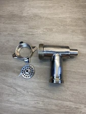 CHEFMATE CC12 250 lb Meat Grinder Head Feed Head With Blade Stainless No Auger