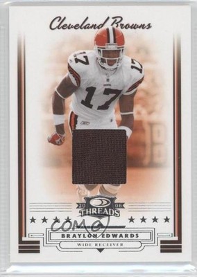 2006 Donruss Threads Jerseys 80/100 Braylon Edwards #1 0v1