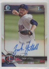 2018 Bowman Chrome Prospect Refractor 300/499 Zack Littell #CPA-ZL Auto 0q21