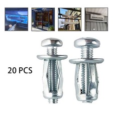 20 Pieces Nut Expansion M5 M6 Nut Thins Short Long Fixings Hollow Tool Car Screw