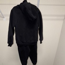 Nike Boys Black 2-Piece Hoodie Pants Set Solid Outfit