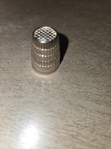 vintage silver thimble
