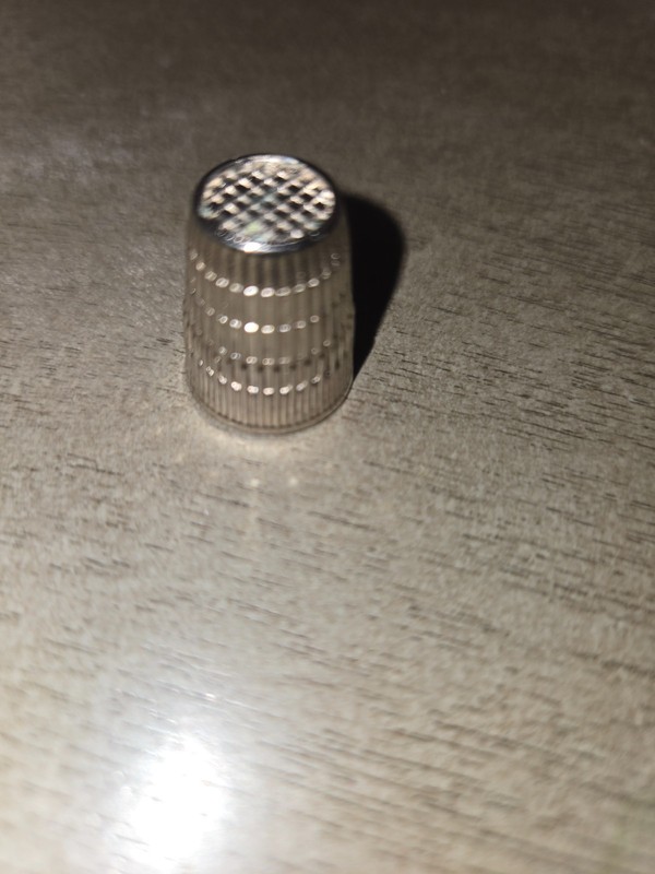 vintage silver thimble