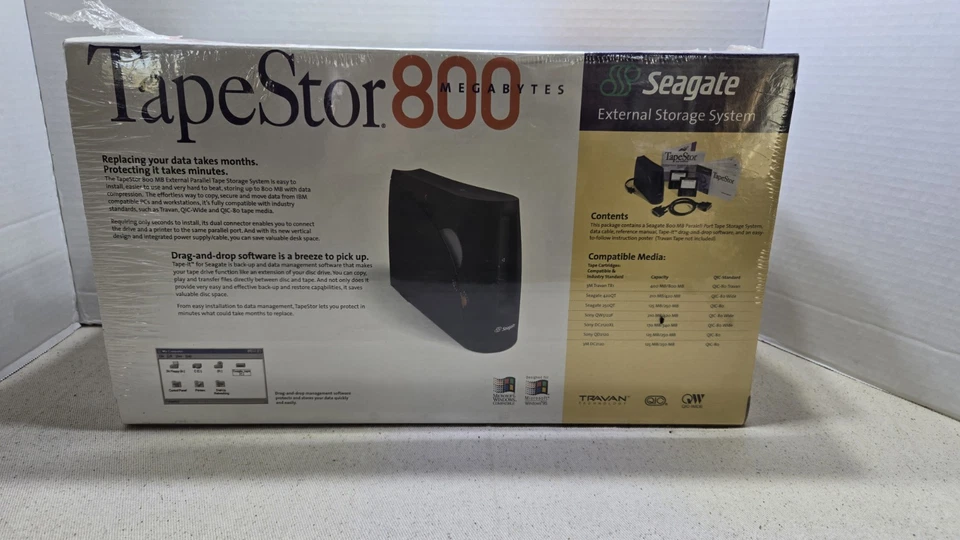 Seagate External Storage System Tapestor 800 Megabytes Model # Stt68oop - Image 4 of 4