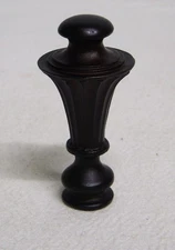 Vtg Bakelite Lamp Finial Cherry Brown Ornate Royal Style 2.75" x 1.50"
