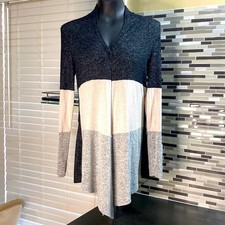 MIX color block open front cardigan. Long sleeve size medium.