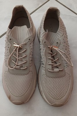 Venice Sneaker beige Glitzer Gold 38