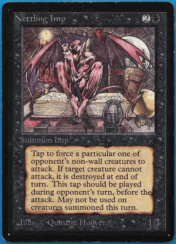 Nettling Imp Beta PLD Black Uncommon MAGIC GATHERING CARD (ID# 497409) ABUGames - Picture 1 of 2