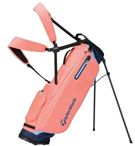New TaylorMade Golf Ladies Flextech SuperLite Stand Bag Coral/Navy