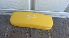 RAY-BAN YELLOW SMALL AUTHENTIC CLAMSHELL EYEGLASSES SUNGLASSES CASE ONLY