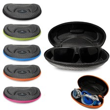 Glasses Case Protective Hard Shell Portable Travel Clip Zipper Goggles Holder