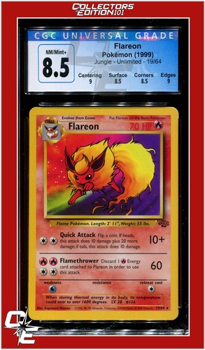 Flareon (Unlimited) graded CGC 8.5 for sale on eBay