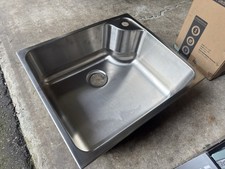 Glacier Bay Stainless Drop-In/Top Mount Sink 24x21x9, 1 Hole