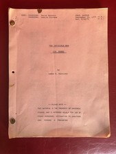 Guión de película “THE INVISIBLE MAN” de James D. Parriott 1975 Universal Studios