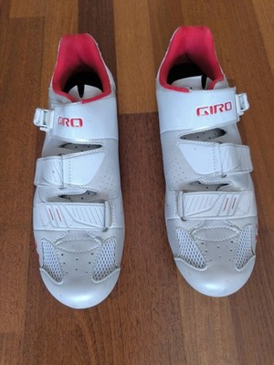 GIRO RENNRAD SCHUHE, GRÖSSE 48, WEISS, LEDER NEUWERTIG , TOPZUSTAND